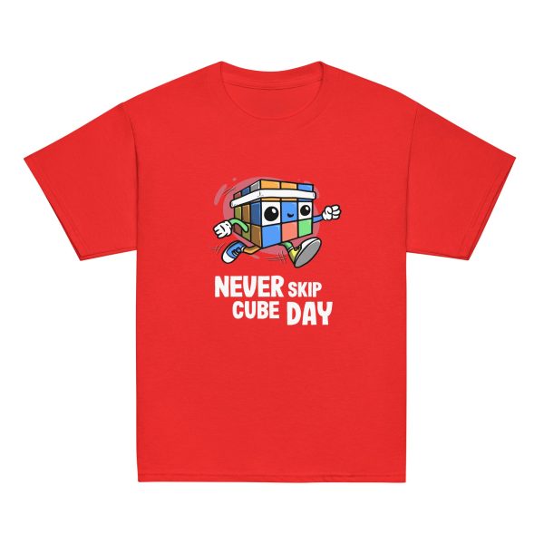 Never Skip Cube Day Youth T-Shirt (Puzzle Pals) For Discount - Image 5