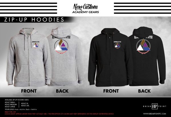 Keweenaw Jiu Jitsu Academy Zip-Up Hoodies #1005 A Sale
