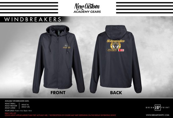Sidewinder Jiu-Jitsu Academy Windbreaker #977 B Supply