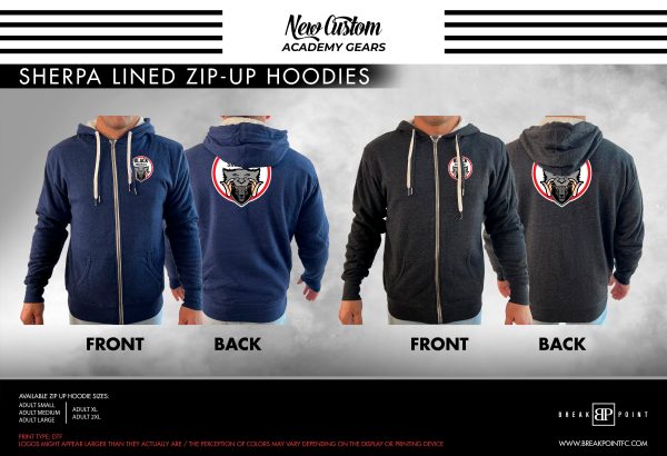 Black Sheep BJJ Academy Sherpa Lined Zip-Up Hoodie #779 A Hot on Sale