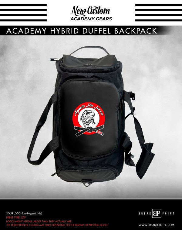 Aguia Jiu Jitsu Academy Hybrid Duffel Backpack #189 Online now
