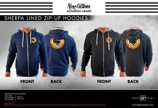 Brave MMA Academy Sherpa Lined Zip-Up Hoodie #968 B For Cheap