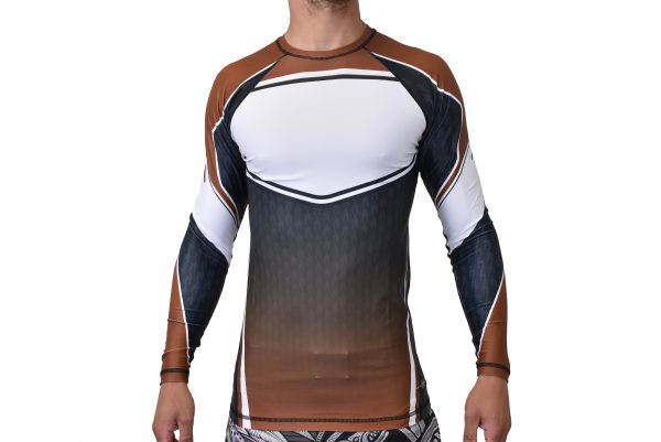 Leviathan Brazilian Jiu-Jitsu Academy Ranked Long Sleeve Rash Guards #1385 Hot on Sale - Image 3