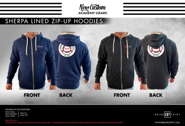 Alchemy Brazilian Jiu Jitsu Academy Sherpa Lined Zip-Up Hoodie #190 B Online Sale