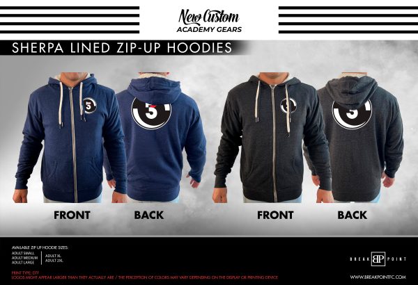 Tx3 3rd Coast MMA Academy Sherpa Lined Zip-Up Hoodie #781 A Online Hot Sale