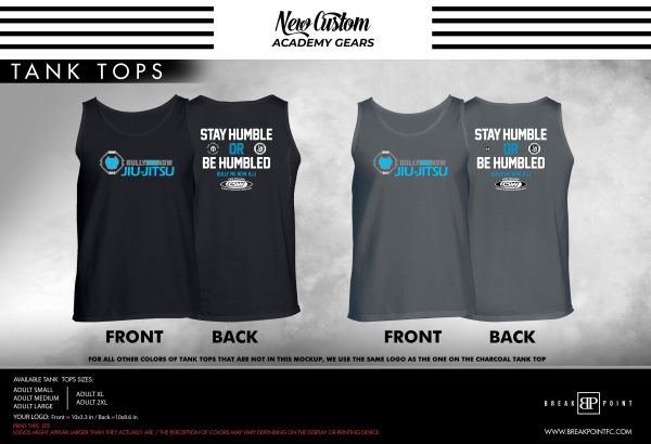 Bully Me Now Academy Tank Tops #524 B Supply