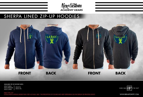 SMPD Academy Sherpa Lined Zip-Up Hoodie #1257 A Online