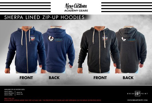 TMDHOUSE Brazilian Jiu jitsu Academy Sherpa Lined Zip-Up Hoodie #782 B Cheap