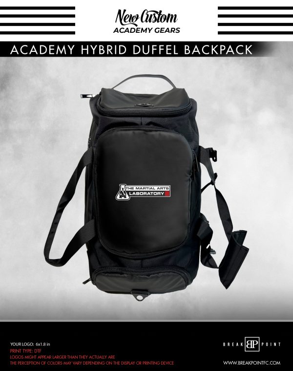 The Martial Arts Laboratory Academy Hybrid Duffel Backpack #1369 For Discount