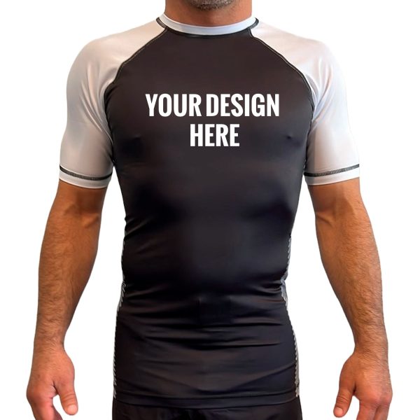 Mike Lansang All Black Ranked KIDS Short Sleeve Rash Guards #470 on Sale - Image 2