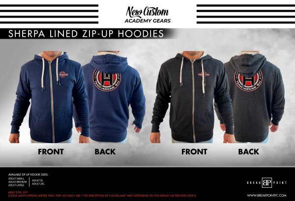Team Hopkins Jiu Jitsu Mississippi Academy Sherpa Lined Zip-Up Hoodie #144 B Cheap