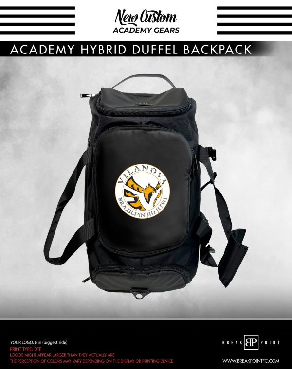 Vilanova Academy Hybrid Duffel Backpack #027 For Sale